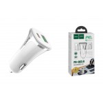 АЗУ USB +Type C HOCO Z31A Colossus PD+QC3.0 car charger set белый