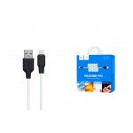 Кабель USB - Lightning HOCO X21 PLUS, 2,4A (черно-белый) 1м (силиконовый)