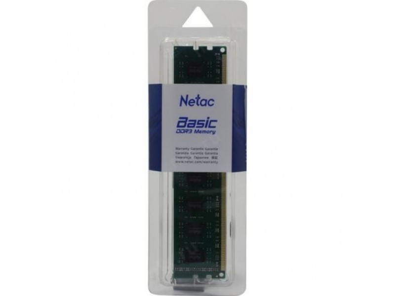 Модуль памяти Netac Basic NTBSD3P16SP-04 DDR3 DIMM 4Gb PC3-12800