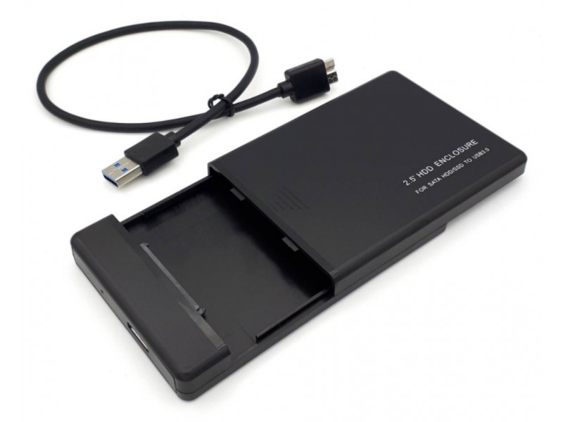 Кейс USB3.0 S840_Black для HDD/SSD SATA 2.5'' пластиковый быстросъемный