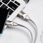 USB D.CABLE BOROFONE BU12 Synergy charging data cable for Type-C (серый) 1 метр