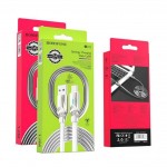 USB D.CABLE BOROFONE BU12 Synergy charging data cable for Type-C (серый) 1 метр