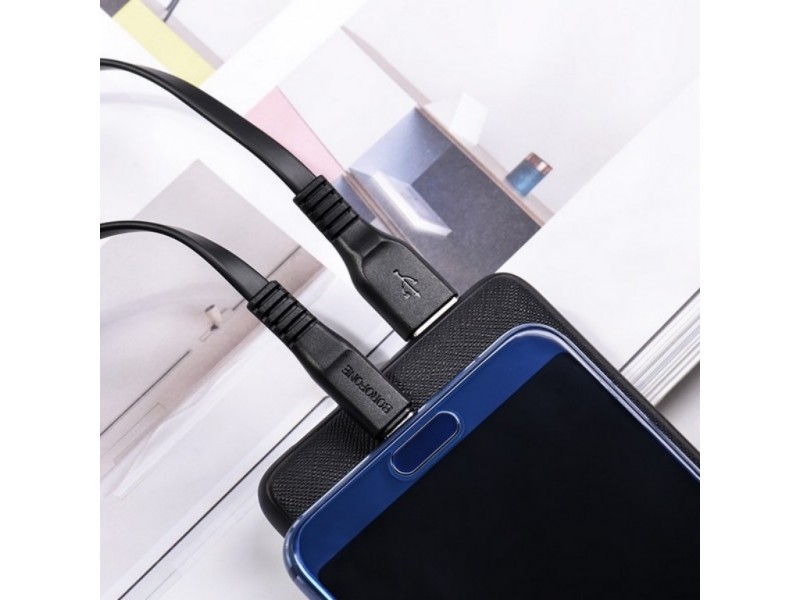 Кабель USB - USB Type-C BOROFONE BX23, 3A черный 1м