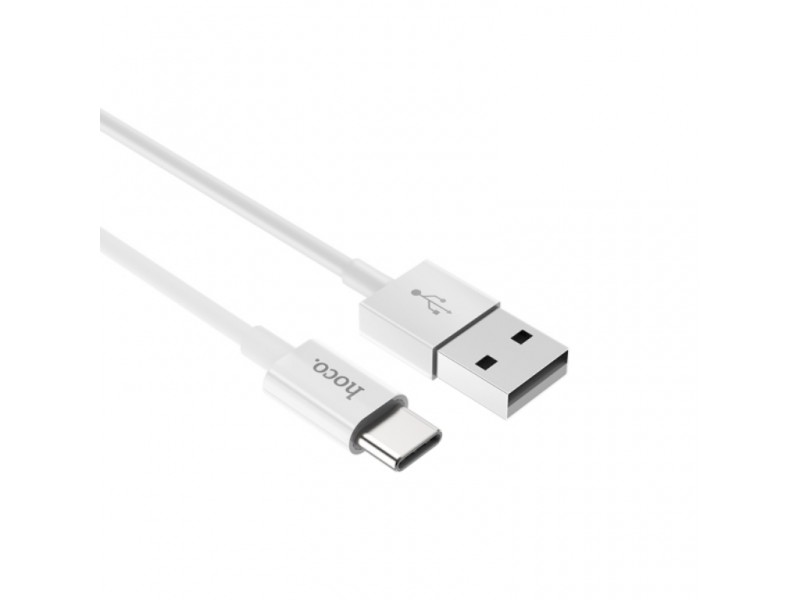 Кабель USB - USB Type-C HOCO X23, 3A (белый) 1м