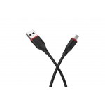 Кабель USB - MicroUSB BOROFONE BX17 2A (черный) 1м
