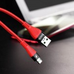 USB D.CABLE micro USB HOCO U53 4A Flash charging data cable (красный) 1 метр
