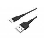Кабель USB - MicroUSB HOCO X30 2,4A черный 1,2м (усиление сгиба)