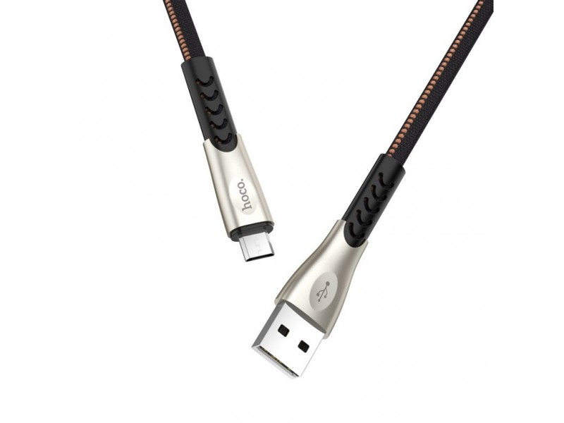 USB D.CABLE micro USB HOCO U48 Superior speed charging cable (черный) 1 метр