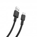 Кабель USB - MicroUSB HOCO X29 2,4A черный 1м (текстурированный)