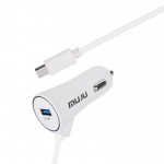 MUJU MJ-C07 Micro USB ЗУ в прикуриватель USB + кабель (5B,3100mA)