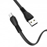 Кабель USB - MicroUSB HOCO X40 2,4A (черный) 1м