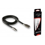 Кабель USB - MicroUSB Walker C710 Soft touch, плоский, белый/черный 1м