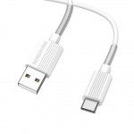 USB D.CABLE BOROFONE BX11 Type-C cable (белый) 1 метр