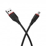 Кабель USB - USB Type-C BOROFONE BX17, 2A черный 1м