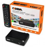 Ресивер DVB-T2 Cadena CDT-100 черный