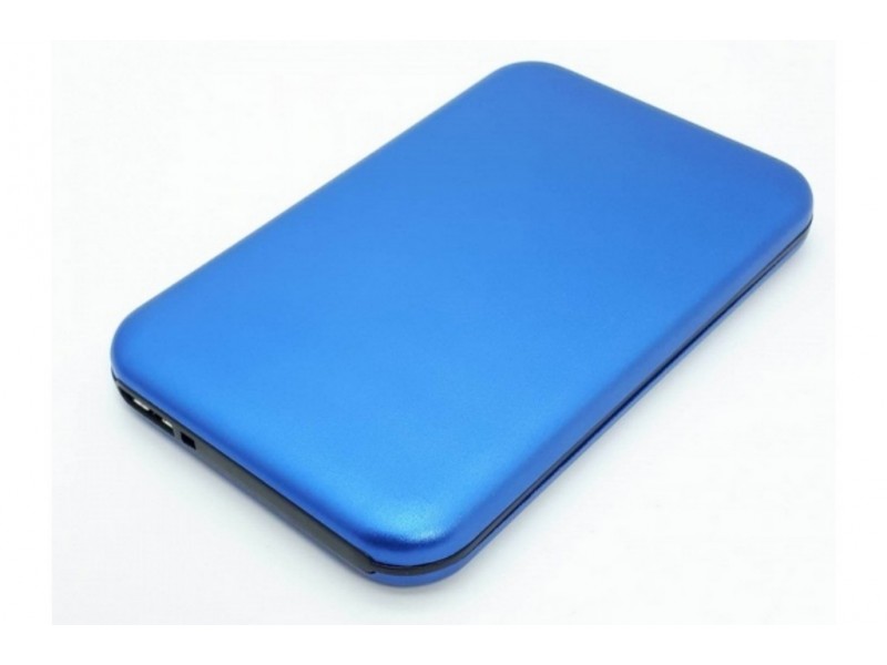 Кейс для жесткого диска 2.5'' HDD003 металлический (синий)(1/128)