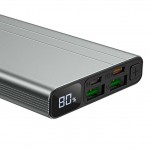Универсальный дополнительный аккумулятор BOROFONE BT34 PD+QC3.0 power bank (10000 mAh) серый