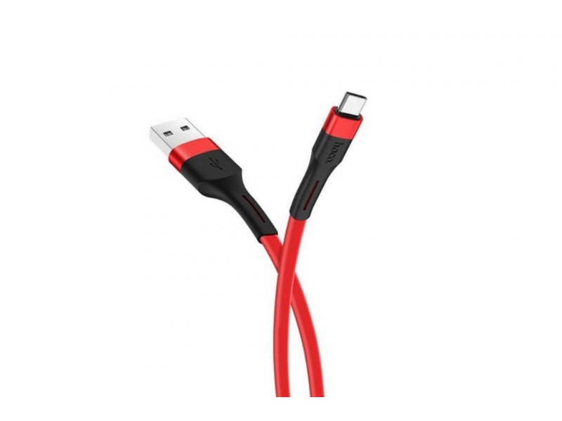 Кабель USB - USB Type-C HOCO X34, 3A красный 1м