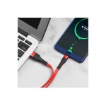 Кабель USB - USB Type-C HOCO X34, 3A красный 1м
