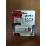 Флеш Диск Kingston 32Gb DataTraveler G4 DTIG4/32GB USB3.0 белый/красный
