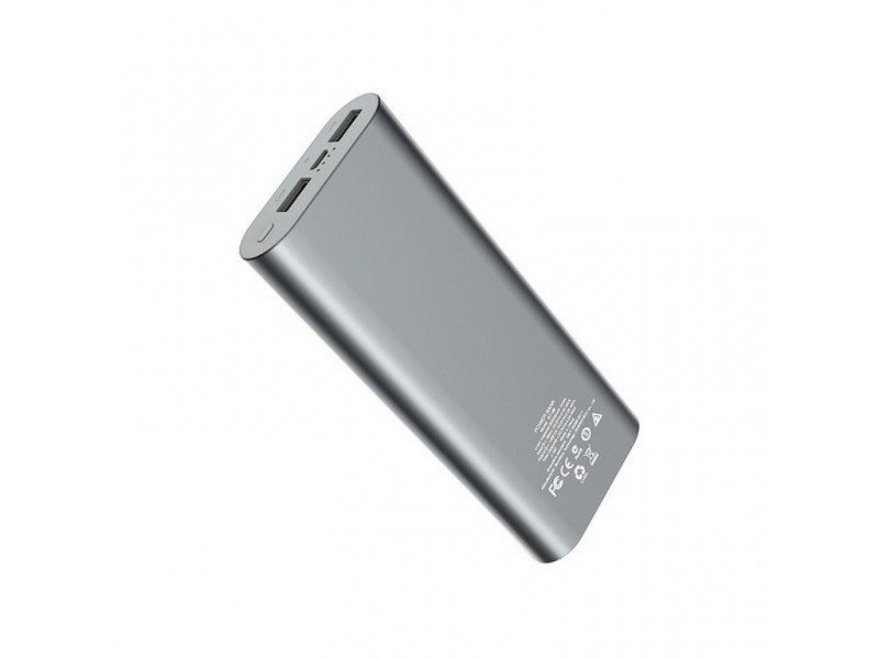 Универсальный дополнительный аккумулятор BOROFONE BT19B power bank (20000 mAh) серый