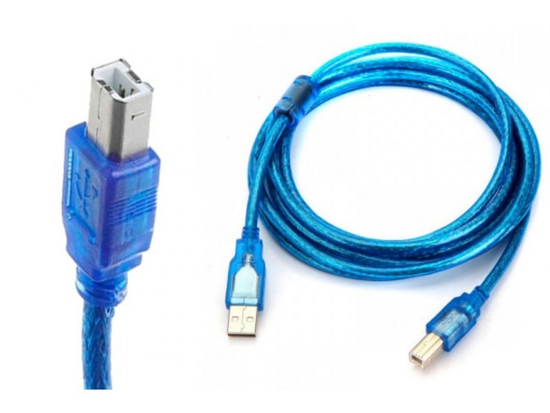 Кабель для принтера USB2.0 Type-A (M) -- USB2.0 Type-B (M) синий 5 метров
