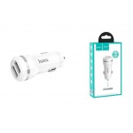 АЗУ 2USB HOCO Z27 Staunch dual port in-car charger белый