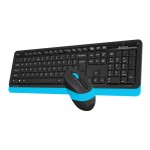 Клавиатура + мышь A4Tech Fstyler FG1010 клав:черный/синий мышь:черный/синий USB беспроводная Multime