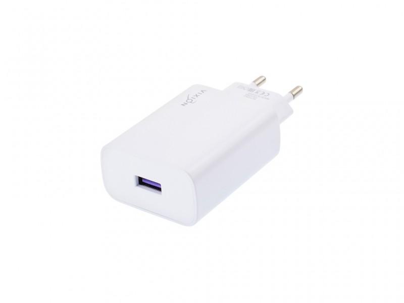 СЗУ VIXION H11 (1-USB) Quick Charger 3.0 (белый)