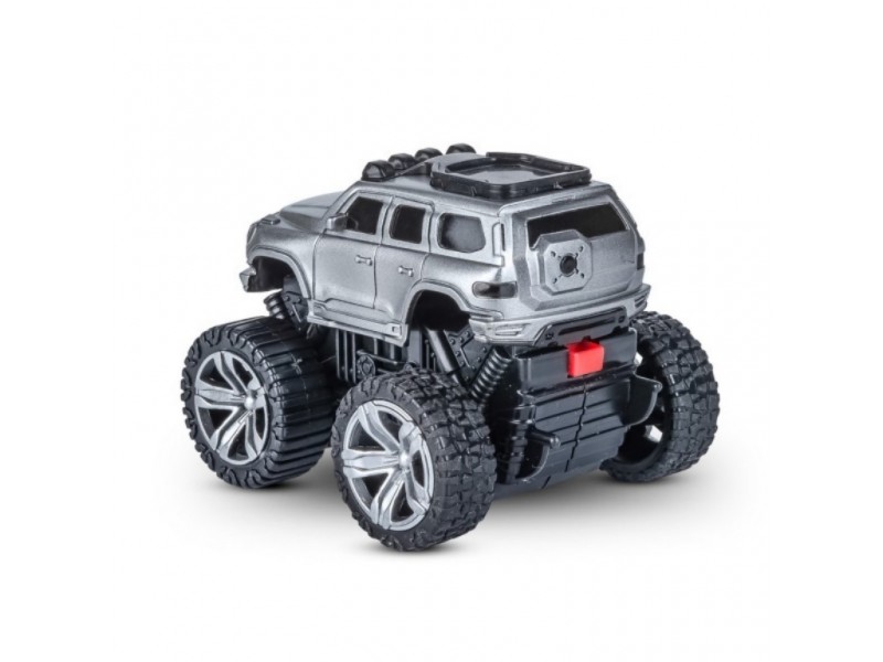 Инерционная игрушка Handers "Большие колёса: внедорожник" (9 см, коробка, серый)