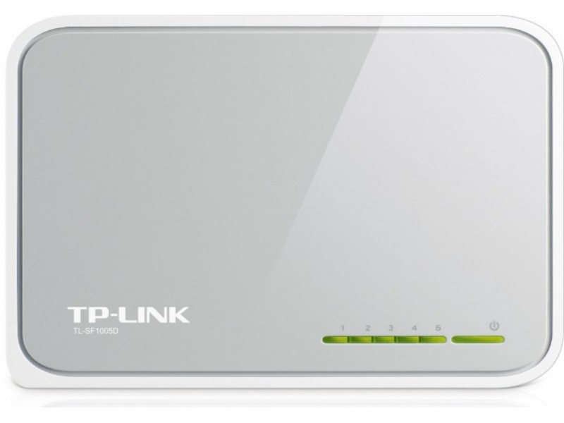 Коммутатор TP-Link TL-SF1005D (L2) 5x100Мбит/с неуправляемый