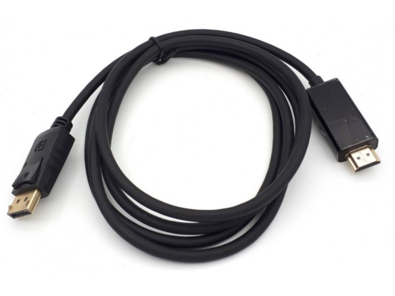 Кабель DisplayPort (папа) - HDMI (папа) 1,8 м черный (V1.4)
