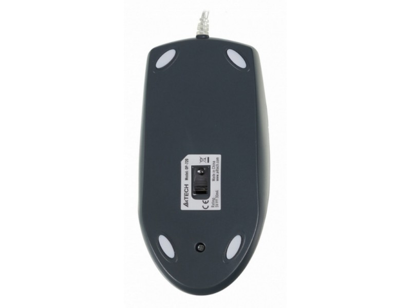 Мышь A4Tech OP-720 3D серебристый оптическая (1000dpi) USB (3but)