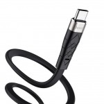 Кабель USB - USB Type-C HOCO X53, 3A черный 1м (силиконовый)