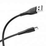 Кабель USB - USB Type-C BOROFONE BX37, 3A черный 1м