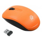 Мышь Оклик 525MW черный/оранжевый оптическая (1000dpi) беспроводная USB для ноутбука (3but)