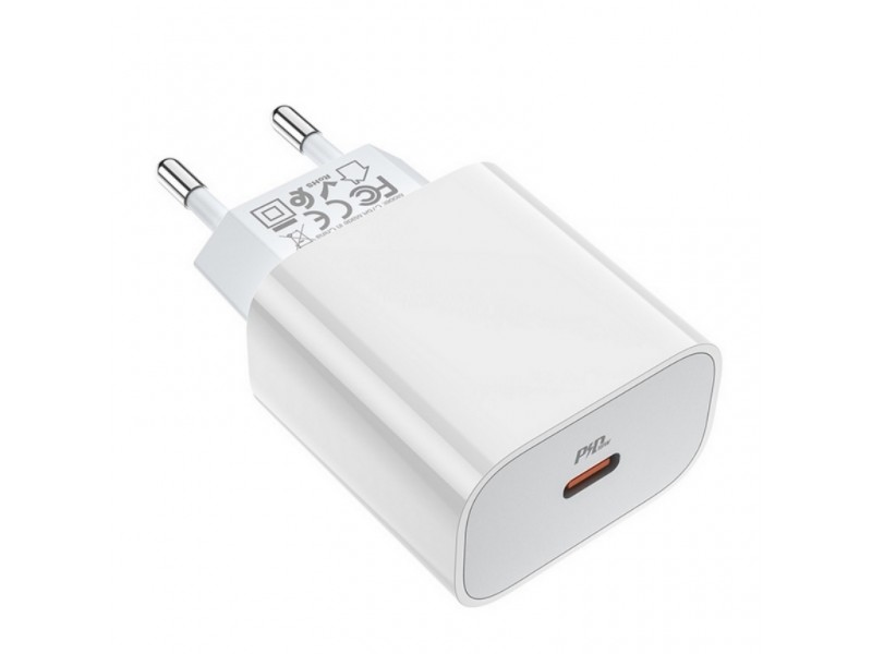 СЗУ USB-C HOCO C76A PD 20W белый (для iPhone 11-12 серий)