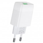 Сетевое зарядное устройство USB USB HOCO C72Q Glorious single port QC3.0 (белый)