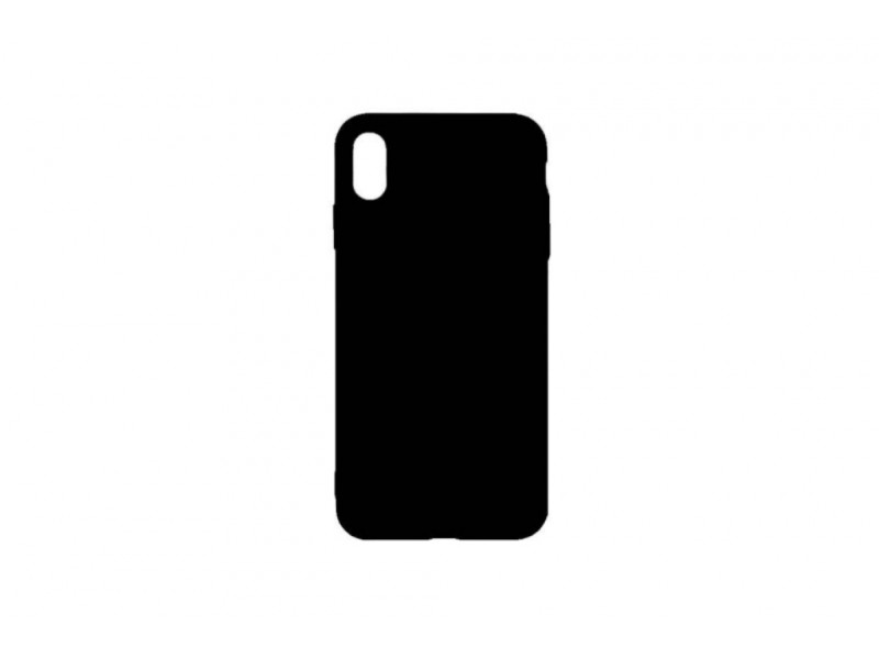 Чехол для iPhone X плотный матовый (серия Colors) (черный)