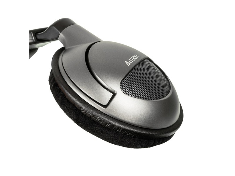 Наушники с микрофоном A4Tech HS-800 серебристый 2.2м мониторные оголовье