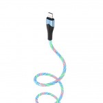 BOROFONE BU19 Streamer charging data cable for Lightning 1м синий