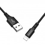 Кабель USB - Lightning BOROFONE BX20, 2,4A черный 1м