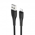 Кабель USB - Lightning BOROFONE BX37, 2,4A (черный) 1м