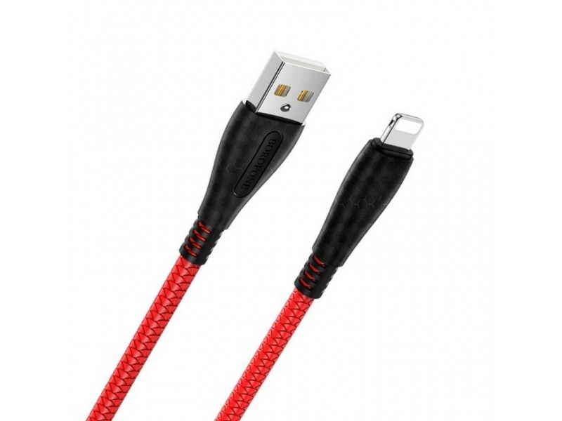 Кабель USB - Lightning BOROFONE BX38, 2,4A красный 1м