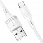 Кабель USB - USB Type-C BOROFONE BX43, 3A белый 1м